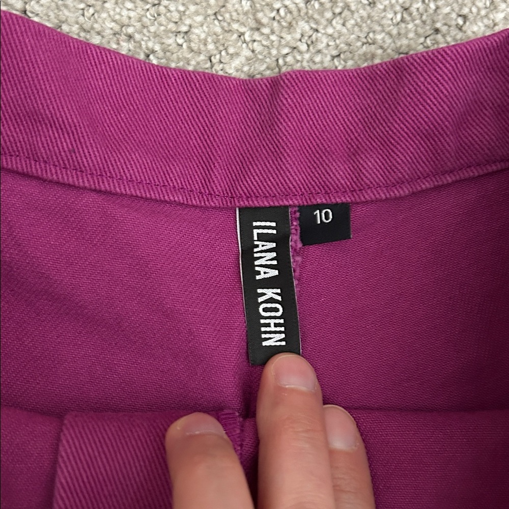 Ilana Kohn High Waisted Straight Leg Holly Pants Petunia - Picture 5 of 10